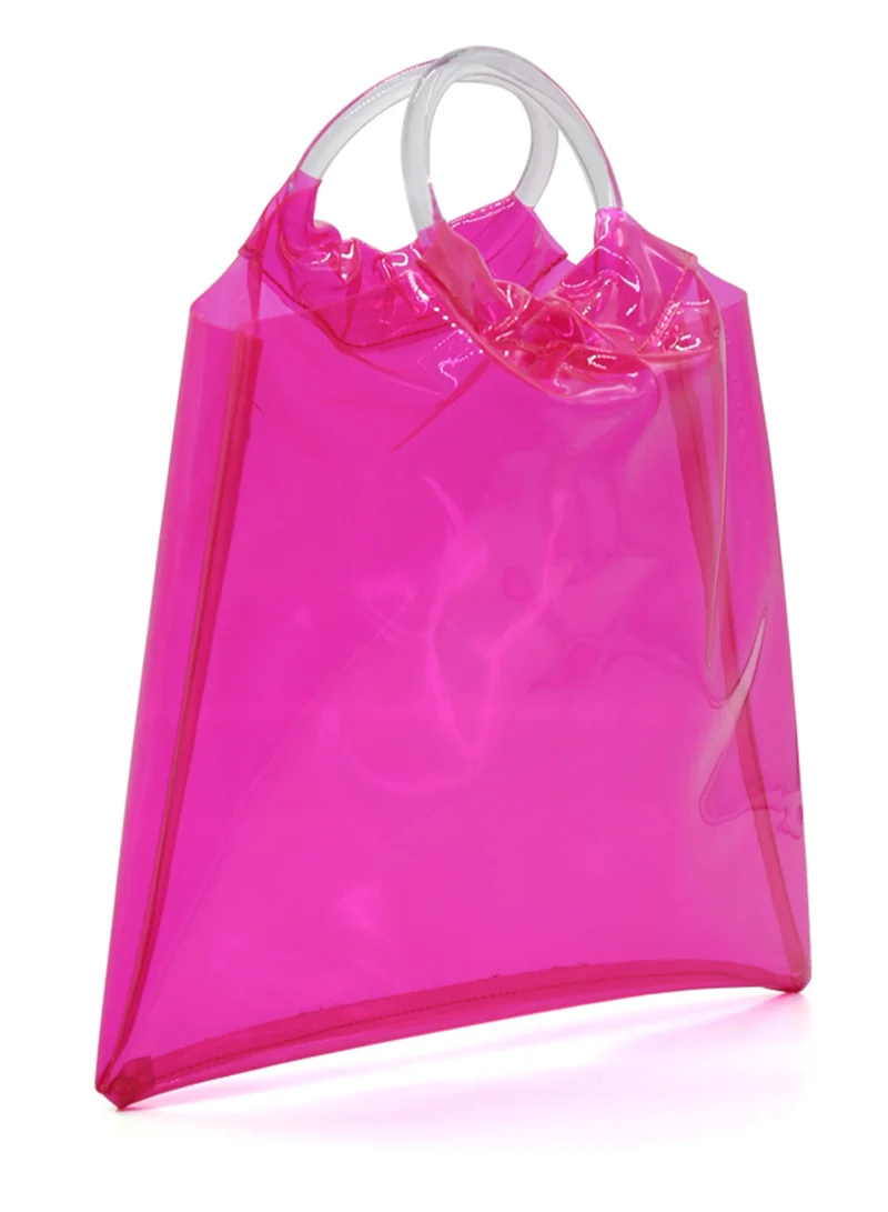 London Rag Fuchsia Premium tote bag with round handles