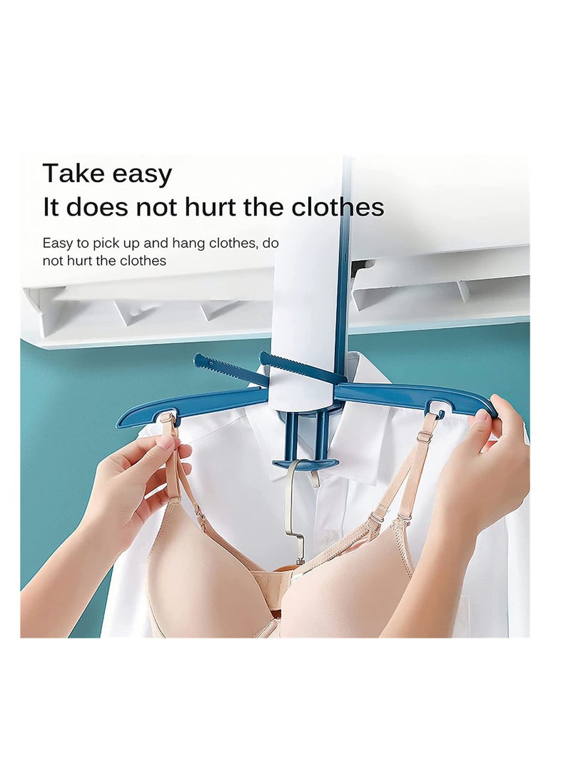 Excefore Foldable Clothes Drying Rack, Portable Laundry Drying Hanging Rack Collapsible, Used for Drying Under The Air Conditioner On Rainy Days, The Best Choice for Hotel Travel  - Image 2