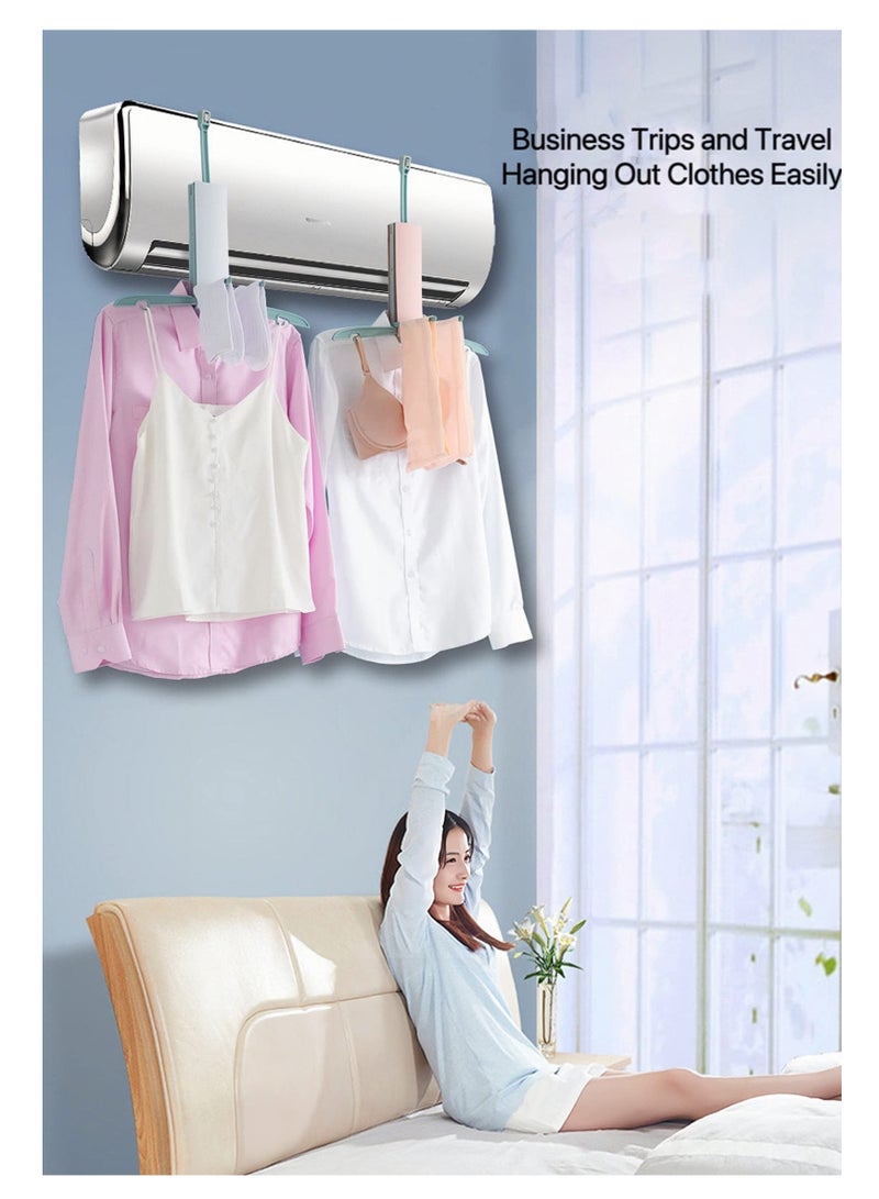 Excefore Foldable Clothes Drying Rack, Portable Laundry Drying Hanging Rack Collapsible, Used for Drying Under The Air Conditioner On Rainy Days, The Best Choice for Hotel Travel  - Image 5