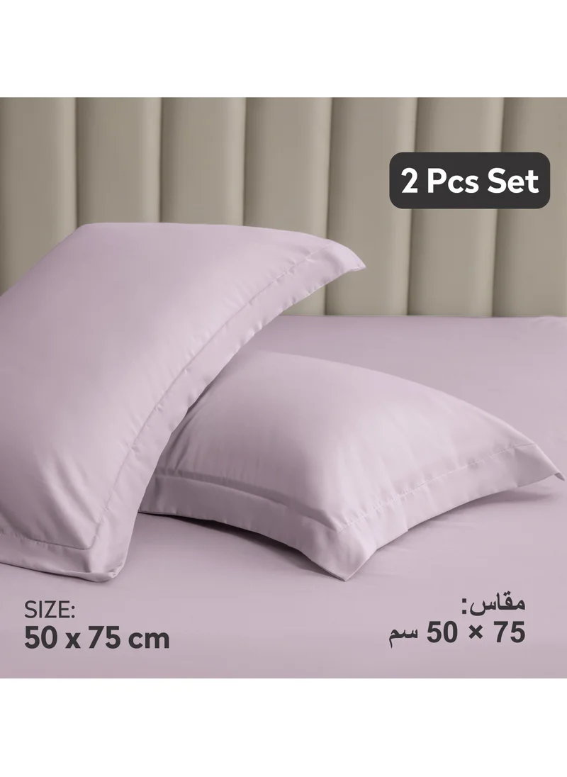 Donetella Microfiber Pillowcases 2-Pcs Soft Pillow Cover (50 x 75 CM) With Envelope Closure (Without Pillow Insert),Lilac