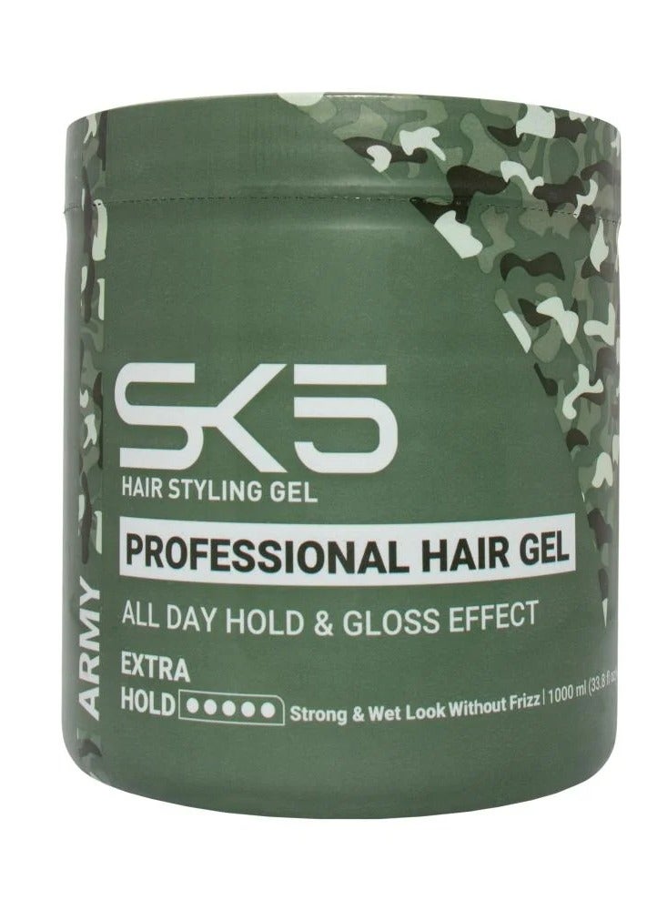 SK5 COSMETICS Army Hair Styling Gel 1000ml - Image 1