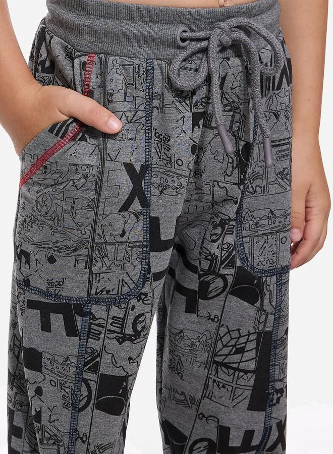 victor and jane victor and jane All-Over Printed Sweatshirt and Joggers Set