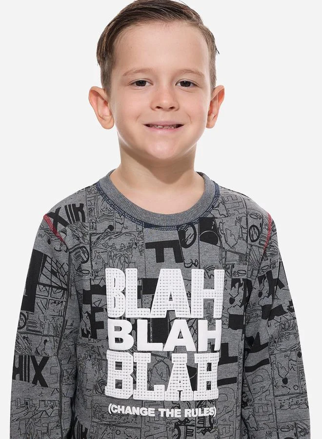 victor and jane victor and jane All-Over Printed Sweatshirt and Joggers Set