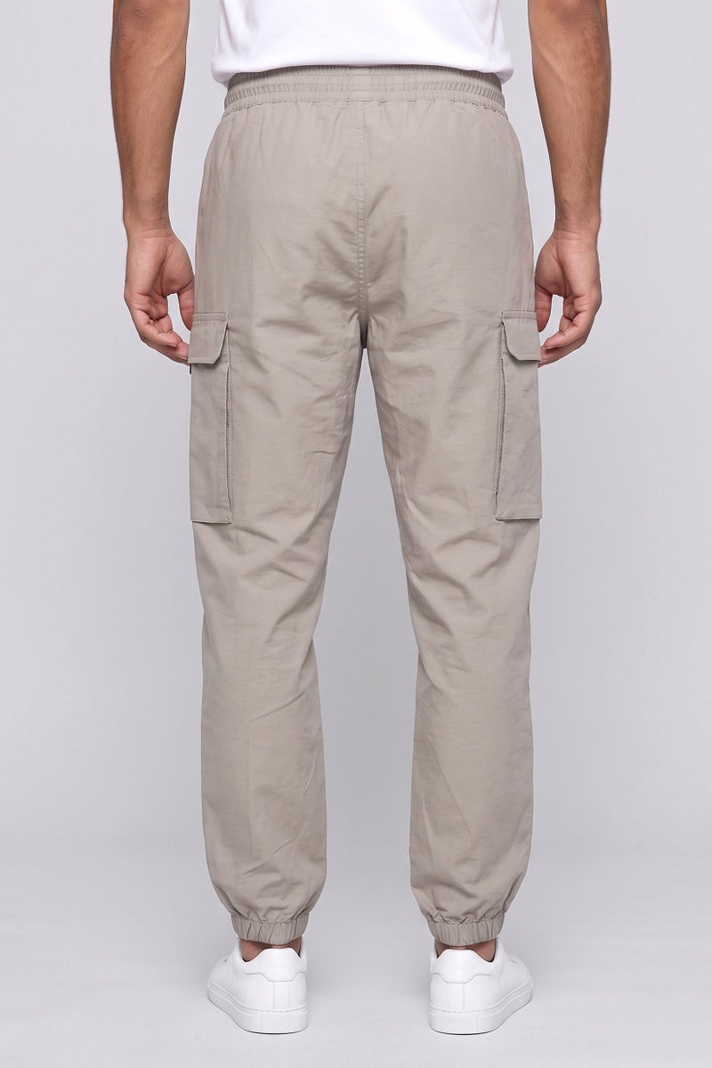 Unipro Men Sportswear Fit Outdoor Cargo Pants, Light Grey - Image 4
