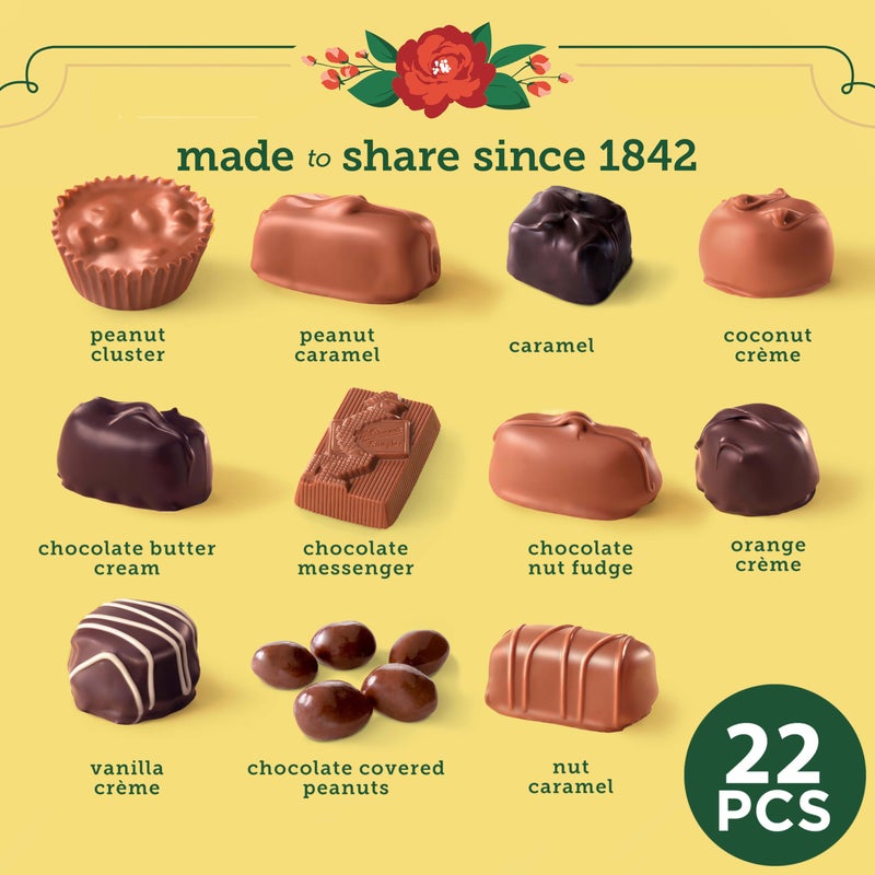 Russell Stover شوكولاتة مختارة من ويتمن بمناسبة عيد الأم، 10 أونصات (22 قطعة) - Image 2