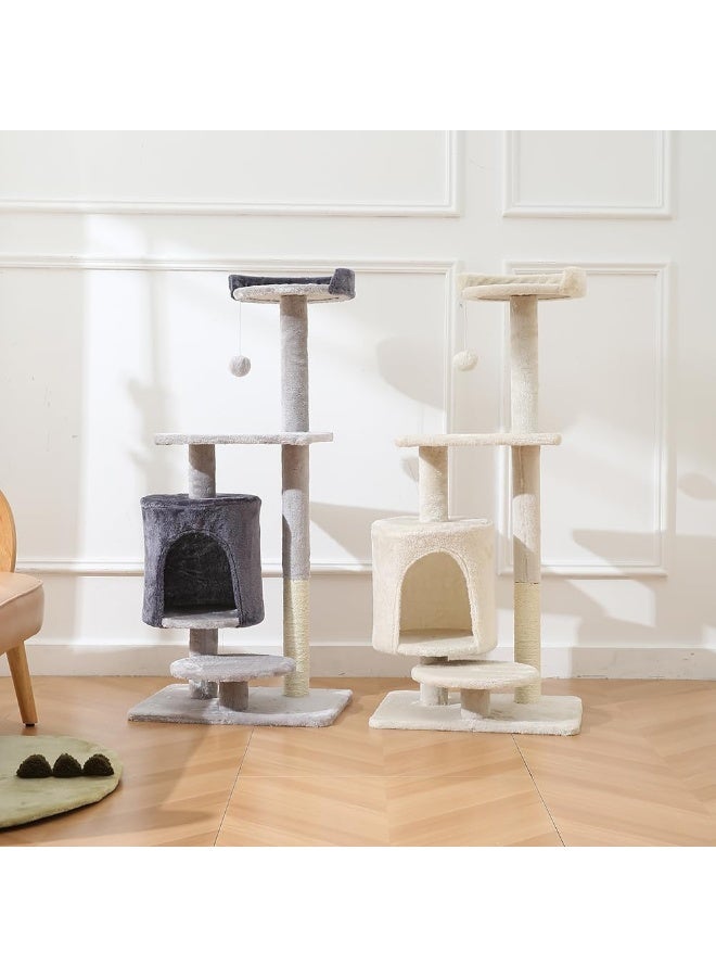 NeoStyle Cat Tower, indoor cat tree with sisal covered catch posts and plush catch balls, suitable for small and medium-sized cats - Image 5