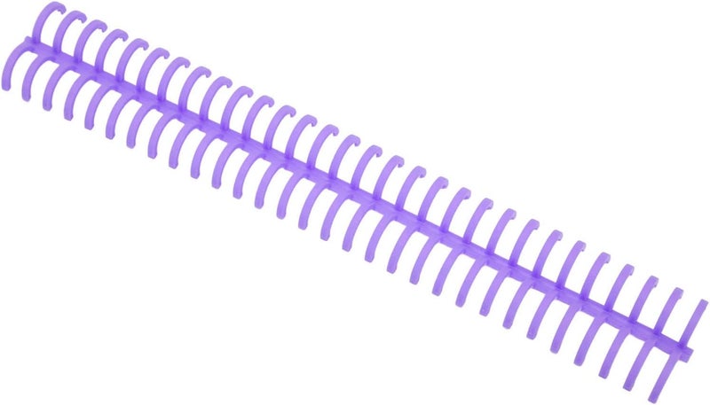 FTVOGUE Spiral Binding Coil, 16mm Inner Diameter 30 Holes for 130 Sheets, with 10pcs Premium Plastic Comb Binding Spines, for Office Classroom Library (Purple) - Image 1
