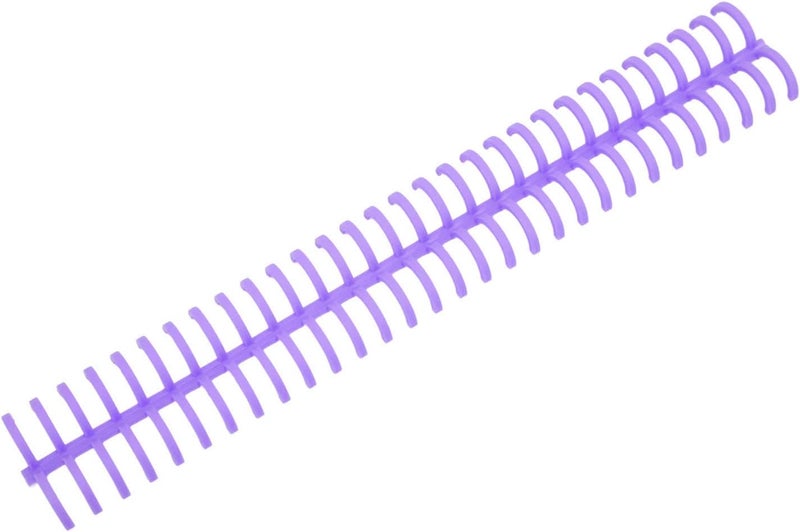 FTVOGUE Spiral Binding Coil, 16mm Inner Diameter 30 Holes for 130 Sheets, with 10pcs Premium Plastic Comb Binding Spines, for Office Classroom Library (Purple) - Image 5