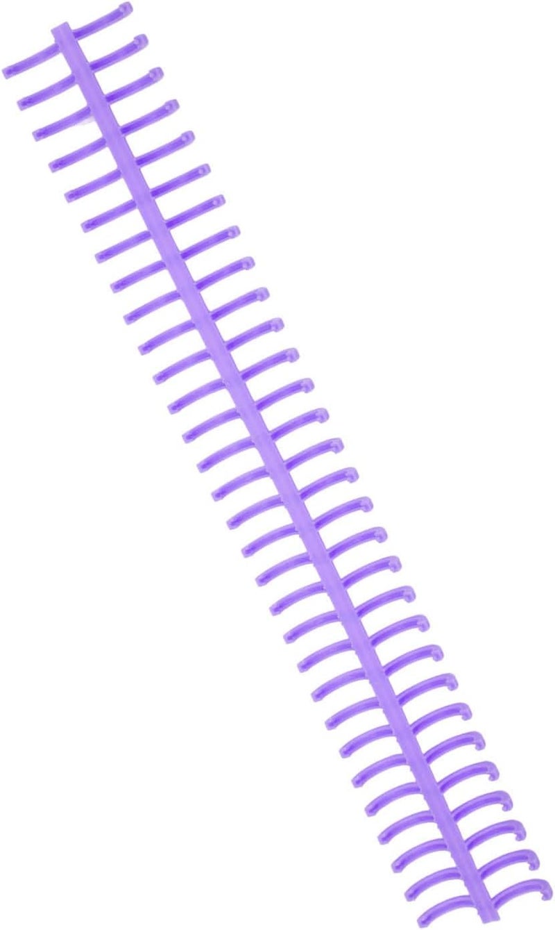FTVOGUE Spiral Binding Coil, 16mm Inner Diameter 30 Holes for 130 Sheets, with 10pcs Premium Plastic Comb Binding Spines, for Office Classroom Library (Purple) - Image 4
