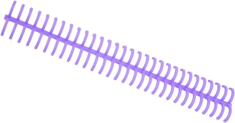 FTVOGUE Spiral Binding Coil, 16mm Inner Diameter 30 Holes for 130 Sheets, with 10pcs Premium Plastic Comb Binding Spines, for Office Classroom Library (Purple) - Image 2