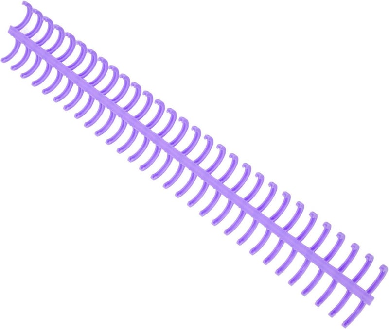 FTVOGUE Spiral Binding Coil, 16mm Inner Diameter 30 Holes for 130 Sheets, with 10pcs Premium Plastic Comb Binding Spines, for Office Classroom Library (Purple) - Image 3