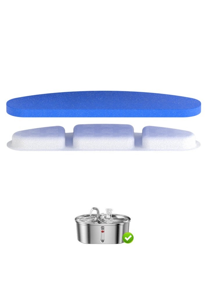 Furtey - 4 PCS Filter Sheets High Quality Fabric Cotton Filter Sponges Activated Carbon Built in Suitable for Cats Water Fountain - Image 1