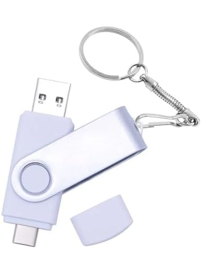 Type C 2 In 1 OTG USB Flash Drive Pen Drive 32GB Beige Color - Image 1