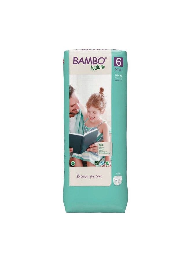 BAMBO NATURE Premium Baby Diapersxxl Size 40 Count For Preschooler Babysuper Absorbent With A Wetness Indicator  - Image 1