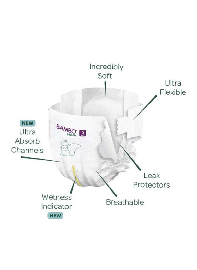 BAMBO NATURE Premium Baby Diapersxxl Size 40 Count For Preschooler Babysuper Absorbent With A Wetness Indicator  - Image 4