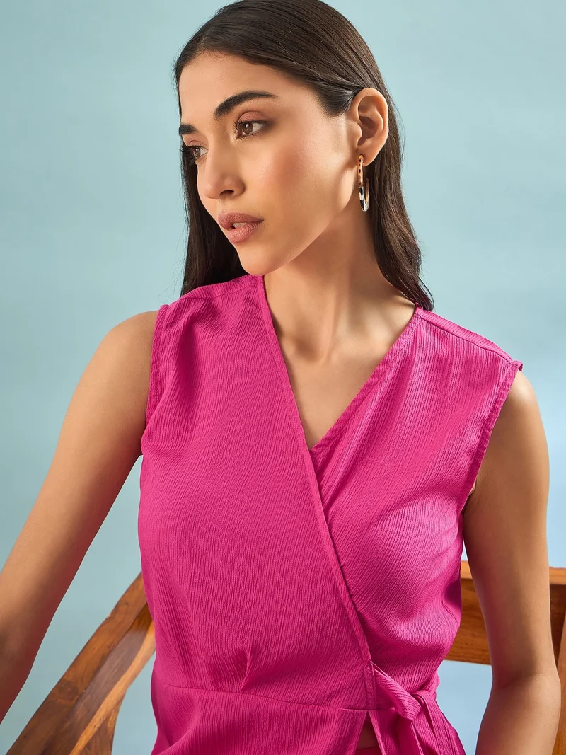 Panit PANIT Pink Seersucker Co-ord Set