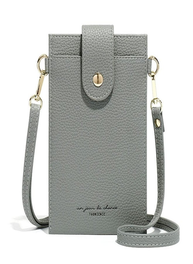 Valentoria Womens Crossbody Cellphone Bag Small Shoulder Purse Card Wallet Satchel Pouch (Grey) - Image 1