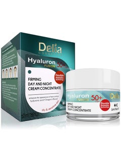 Delia Cosmetics HYALURON FUSION by Delia  50 AntiWrinkle  Firming Concentrate Day and Night Cream  50ml 
