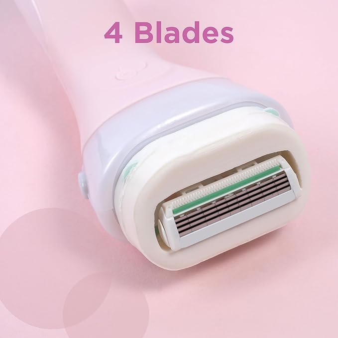 WILKINSON SWORD Intuition Ultra Moisture For Women No Shave Gel Needed Razor Handle 5 Blade Refills - Image 2