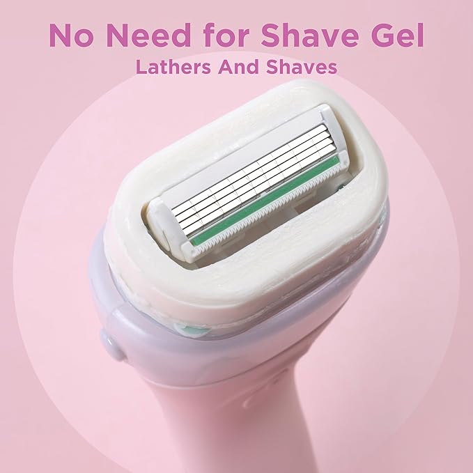 WILKINSON SWORD Intuition Ultra Moisture For Women No Shave Gel Needed Razor Handle 5 Blade Refills - Image 3