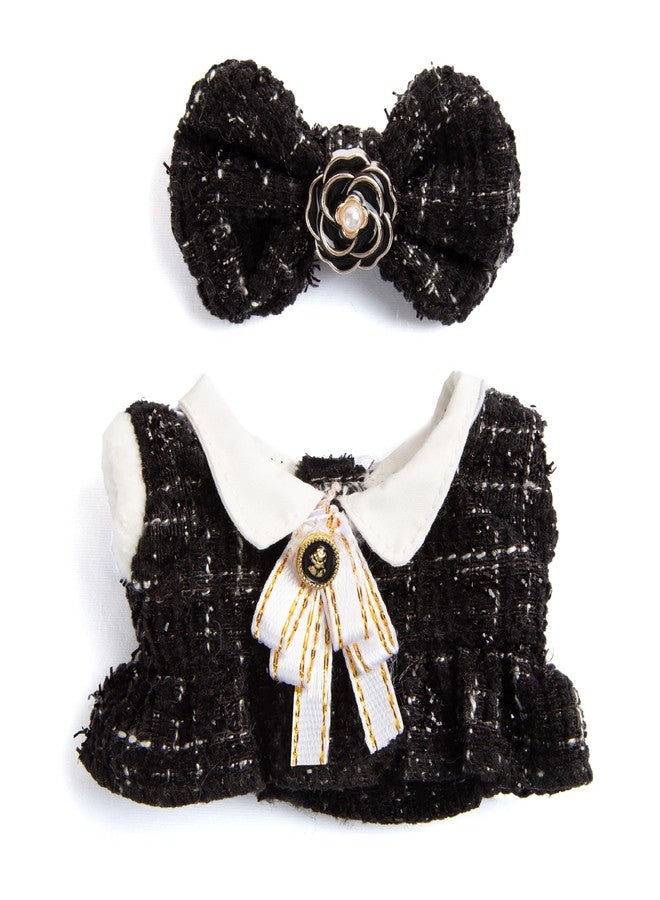 CHICHO Premium Doll Clothes for Labubu - Luxury Chic Style Set for 17cm Dolls, Doll Outfit for Display, Collectors, Gift - Cute Miniature Fashion Accessories - Black Camellia (Clothes Only) - Image 5