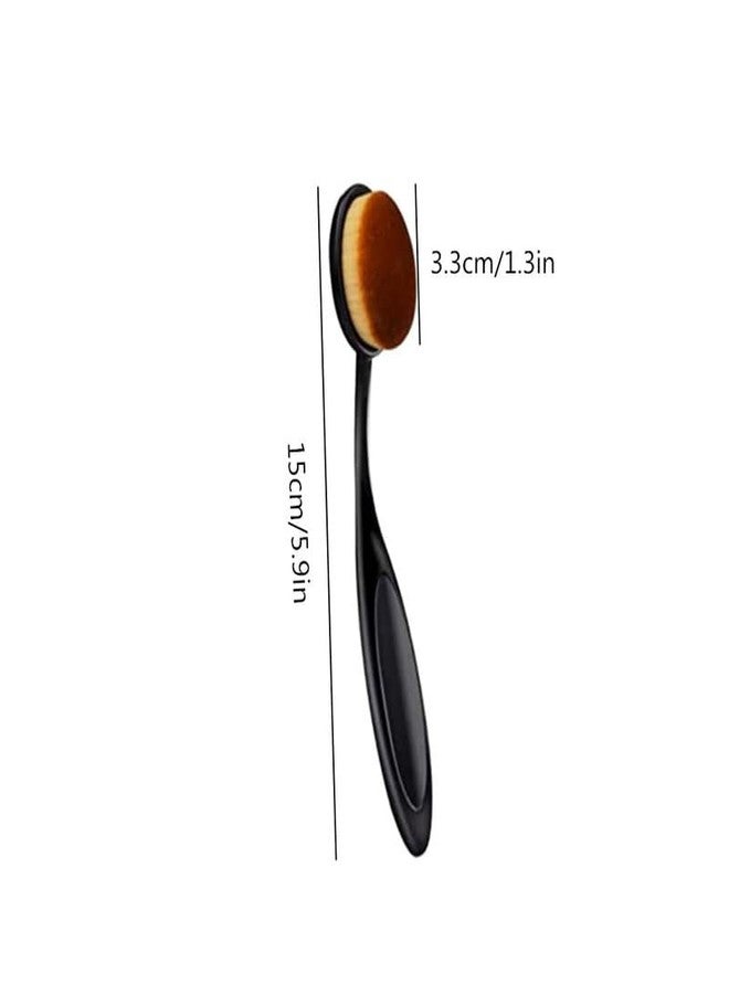 RECTYO GALLERY 2 Pack Toothbrush Foundation Brush Oval Makeup Brush Loose Powder Toothbrush Brushes for Blending Liquid, Cream, Flawless Powder Cosmetics Tools - Image 2