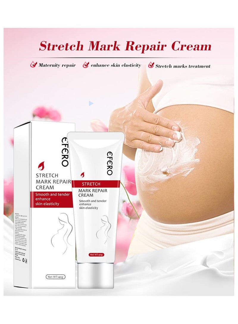 SYOSI 2 قطع كريم إزالة علامات التمدد، علامات الحمل السيئة للنساء وندبات حب الشباب، ترطيب وتثبيت بشرة الجسم، كريم علامات التمدد والندبات، كريم إزالة علامات التمدد والندبات للحمل - Image 4