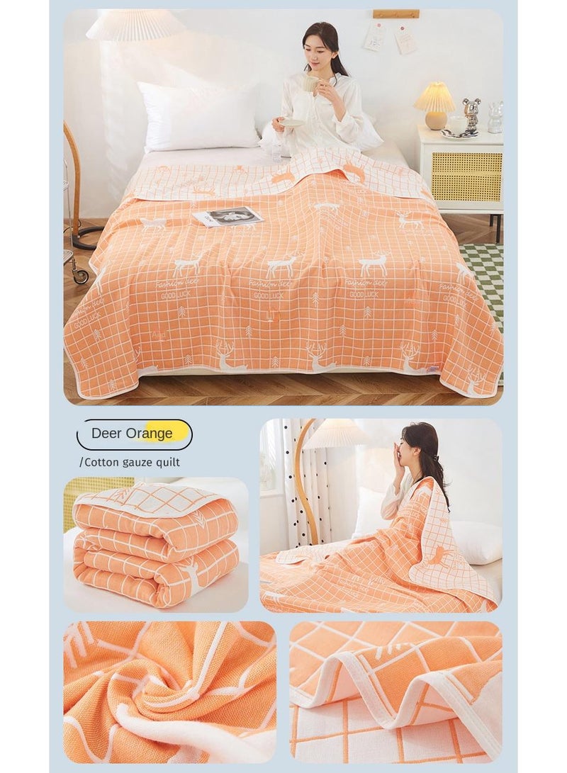 Y&D 120*150cm Six Layer Absorbent Cotton Towel Summer Cool Blanket  - Image 4