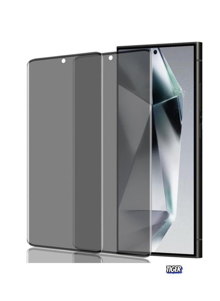 JAJEEK Samsung Galaxy S24 Ultra Privacy Screen Protector – [Pack of 2] Anti-Spy Tempered Glass Film, 9H Hardness, Bubble-Free – Full Privacy Protection with Anti-Scratch & HD Clarity - Image 1