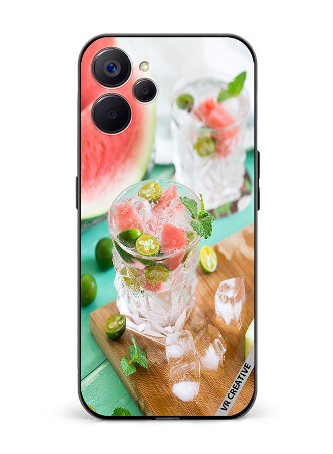 VR CREATIVE Protective Case Cover For Realme 10 5G Chilling Melon Design Multicolour - Image 1