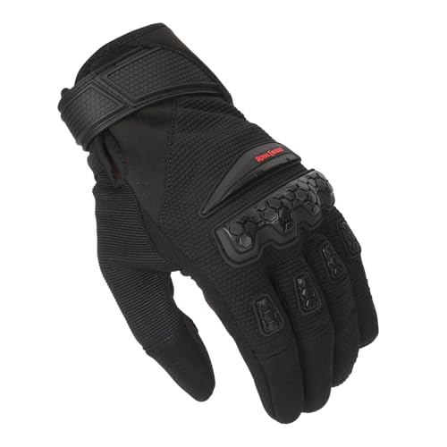 Royal Enfield Urban Hustler V2 Riding Gloves 100% Polyester Air Mesh for Ventilation | TPR Knuckle Protectors | Microsuede Grip Patch | Poly Stretch Fabric for Better Flexibility Black 2XL 24CM - Image 2