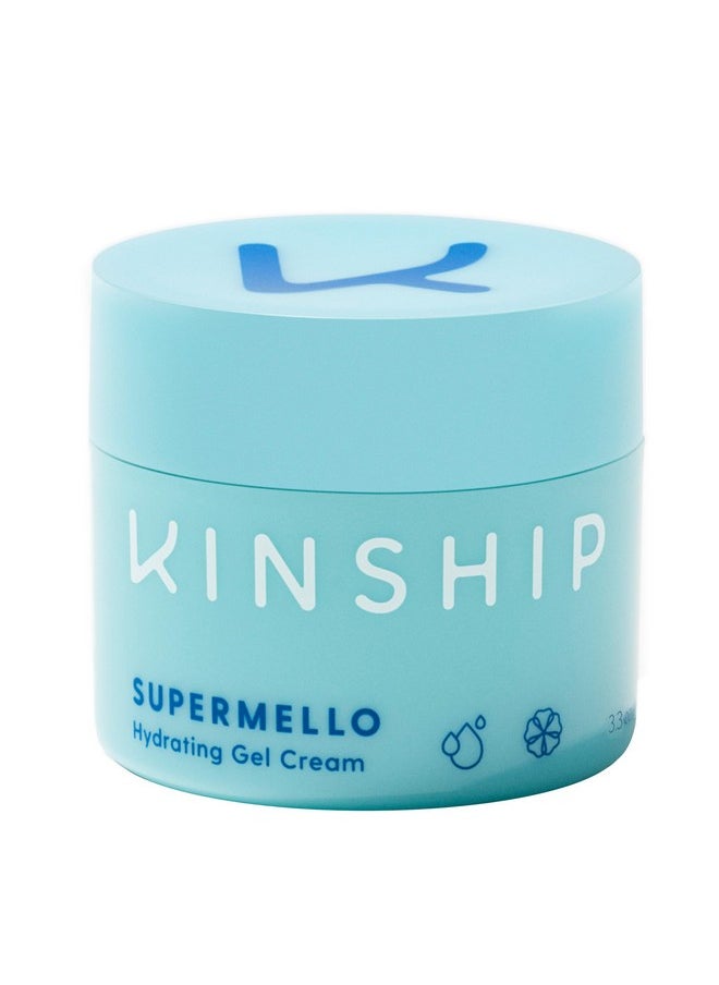 Kinship - Supermello Hyaluronic Gel Cream Moisturizer Hyaluronic Acid Face Lotion Lightweight + Hydrating Plump Smooth + Soothe Nourish Dry Skin Rich Daily Use Clean Skin Care (3.3 Oz) - Image 1