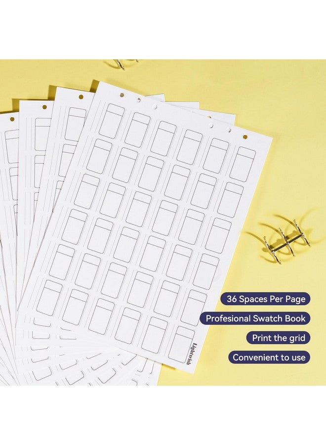 Lightwish Watercolor Swatch Book,12 Sheets,100% Cotton, 300Gsm/140Lb,Acid-Free,Color Diary For Oil Pastels,Watercolor,Gouache,Colores Pencils - Image 5