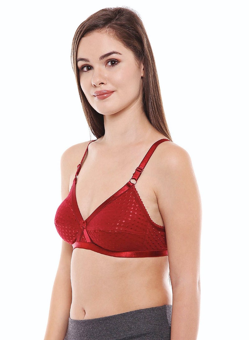 Bodycare Women's Red Colour Bra - Image 3
