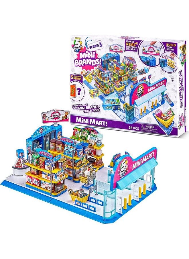 5 Surprise - Mini Brands Mini Mart Playset Series 3 By Zuru With 5 Exclusive Mystery Mini Brands Store And Display Your Mini Collectibles Collection! - Image 1