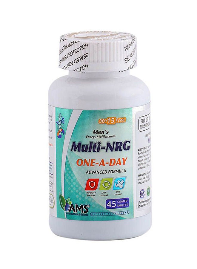 AMS Multi-NRG Men's Energy Multivitamin Coated Tablets 45's - Image 1