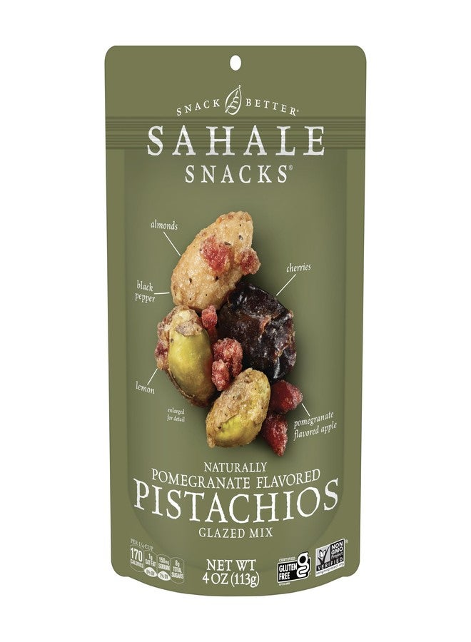 Sahale Snacks Pomegranate Pistachios Glazed Mix, 4 Ounces (Pack of 6) - Image 1