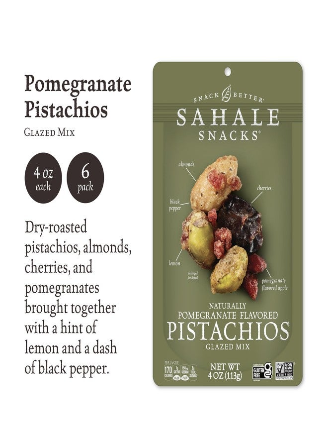 Sahale Snacks Pomegranate Pistachios Glazed Mix, 4 Ounces (Pack of 6) - Image 2