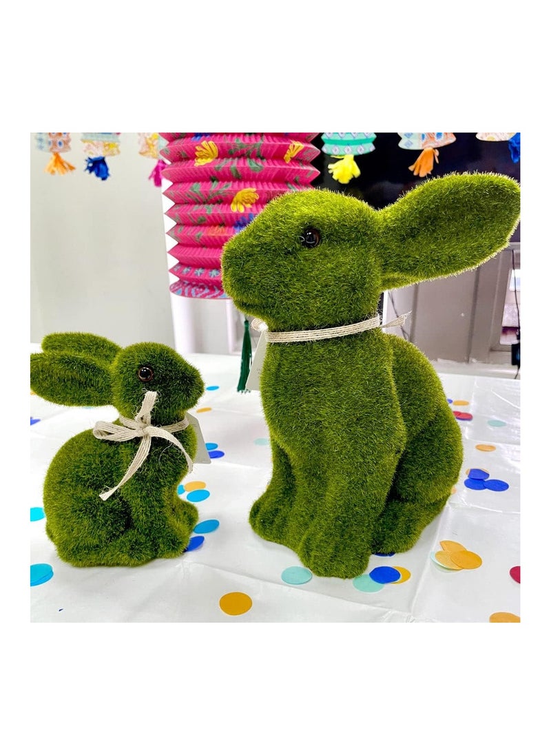 Talking Tables - Small Artificial Grass Bunny Easter Table Decorations Centerpiece with Wonderland Theme  For Easter 15Cm - Image 1