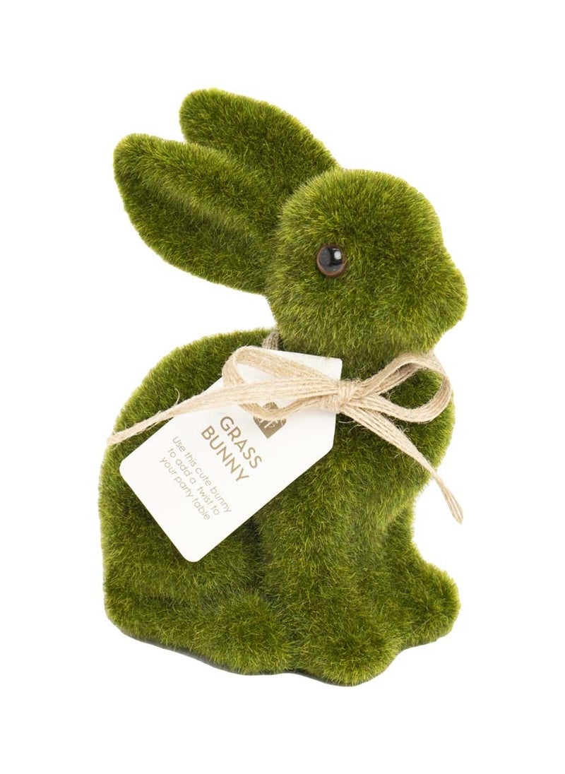 Talking Tables - Small Artificial Grass Bunny Easter Table Decorations Centerpiece with Wonderland Theme  For Easter 15Cm - Image 1