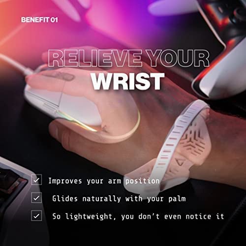 DELTAHUB Carpio G2.0 - - Advanced Ergonomic Right-Handed Gaming Wrist Rest for Mouse - Superior Support for Serious Gamers - Anti-Fatigue, Smooth Glide (Large, Right, Black) - Image 4
