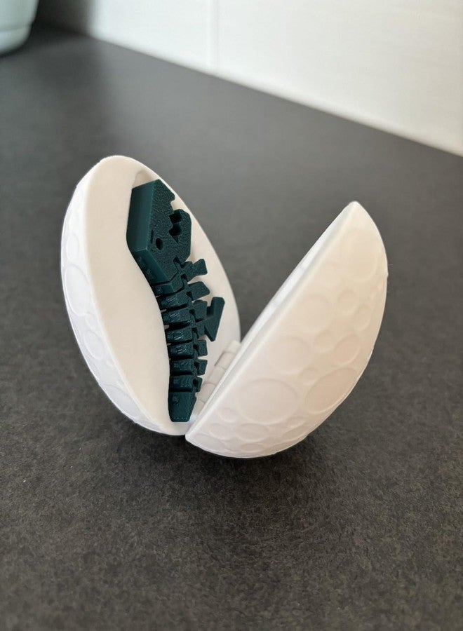 لعبة بيضة الديناصور فليكسي ريكسي ثلاثية الأبعاد من 3D CUBES - ديناصور قابل للتحويل على شكل بيضة فقس بمفاصل مرنة وقابلة للثني - لعبة بيضة مفاجأة للأولاد والبنات - لعبة تعليمية وممتعة لمغامرة جوراسية - Image 3