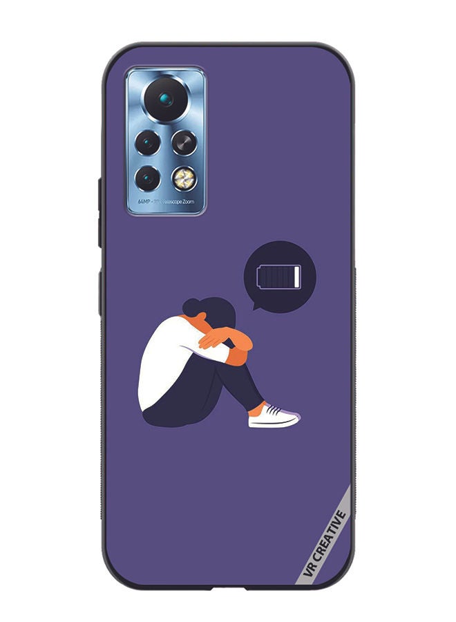 VR CREATIVE Protective Case Cover For Infinix Note 11 Pro Battery Low Design Multicolour - Image 1