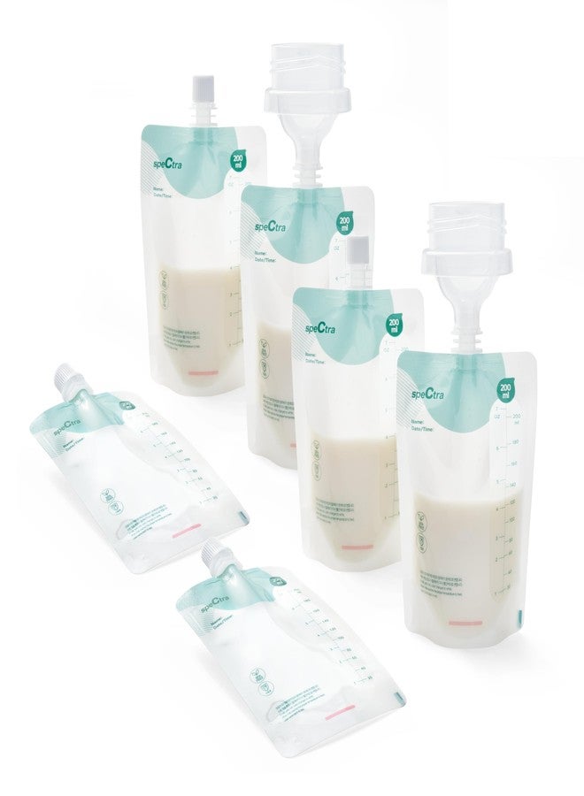 Spectra - Simple Store Milk Collection Bags 200 ml - Hygenic Double Lined Leak Free Insulation - Convenient Milk Storage for Busy Moms - 20 Count - Image 1