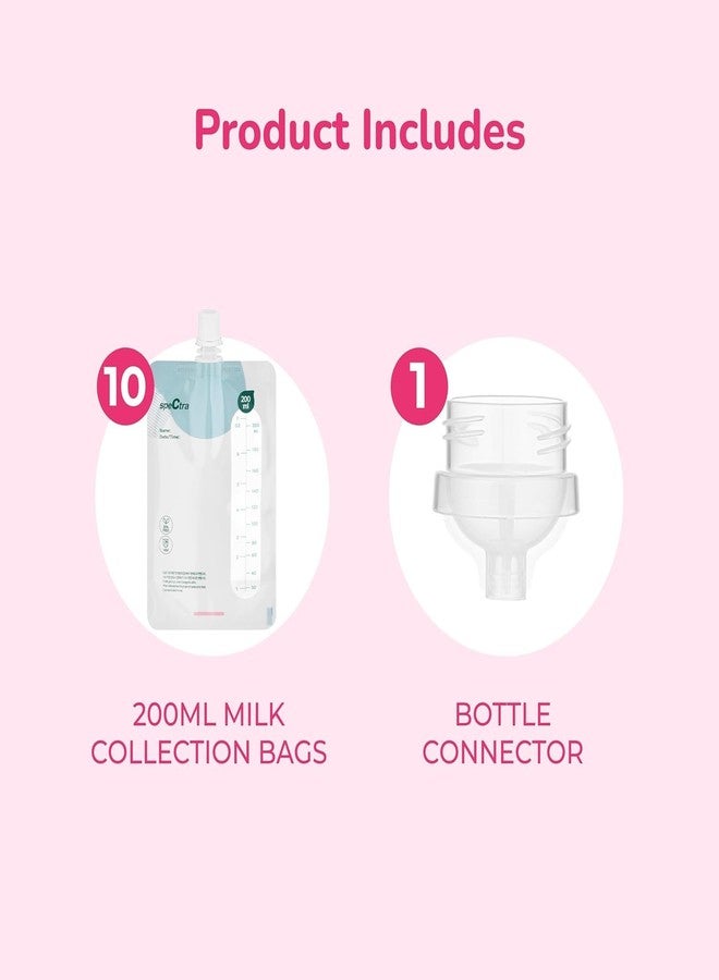 Spectra - Simple Store Milk Collection Bags 200 ml - Hygenic Double Lined Leak Free Insulation - Convenient Milk Storage for Busy Moms - 20 Count - Image 2