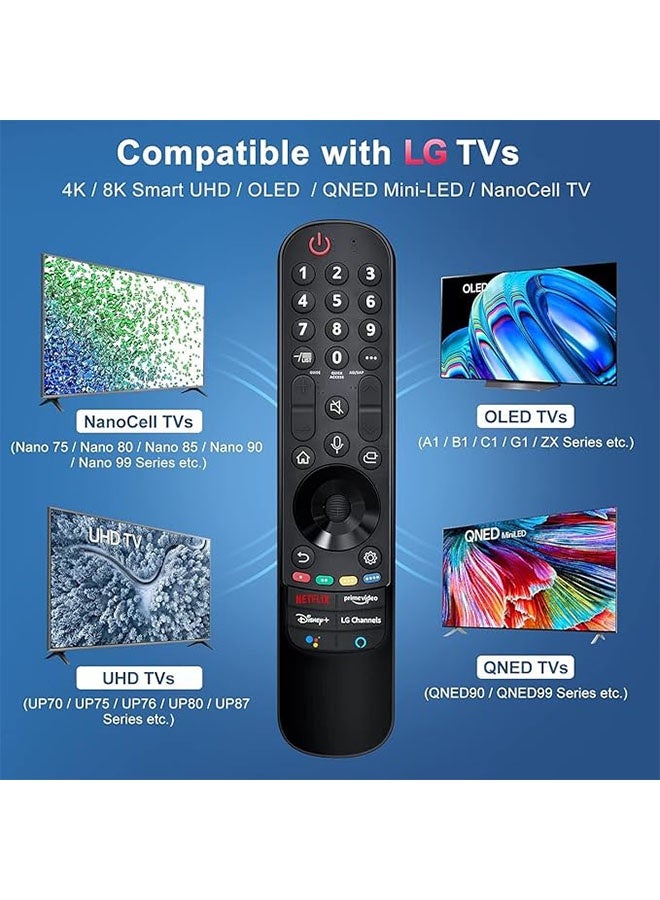 LG Smart TV Replacement Remote Control with Magic Wheel Function, AN-MR21GA Compatible Remote Control Compatible with AN-MR21 MR21N MR21GC MR22GA MR23GA MR24GA, No Voice Function - Image 2