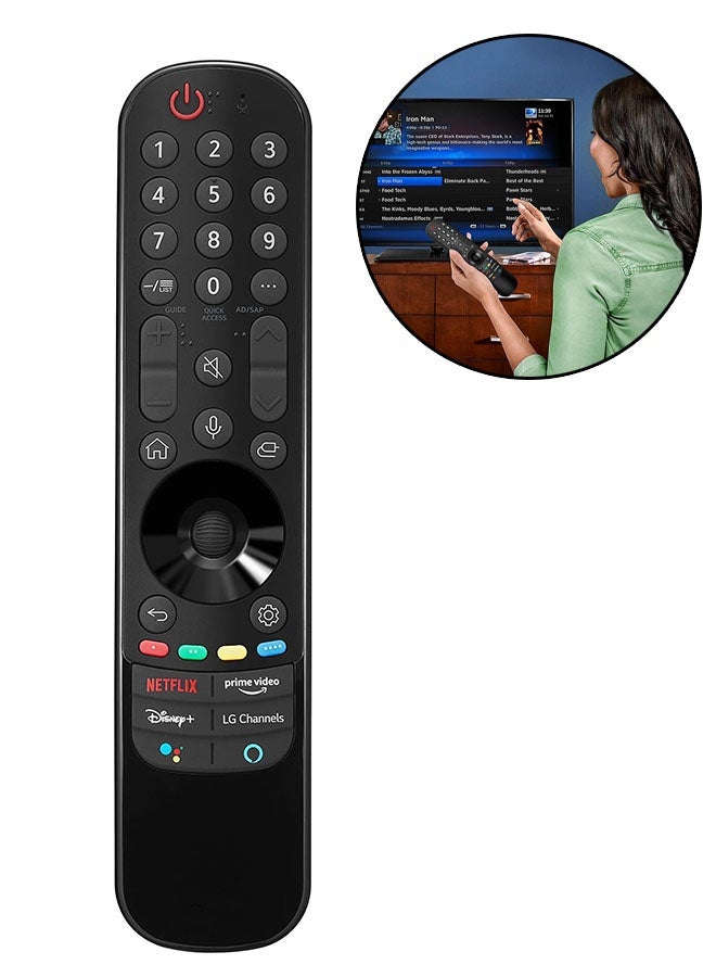 LG Smart TV Replacement Remote Control with Magic Wheel Function, AN-MR21GA Compatible Remote Control Compatible with AN-MR21 MR21N MR21GC MR22GA MR23GA MR24GA, No Voice Function - Image 1