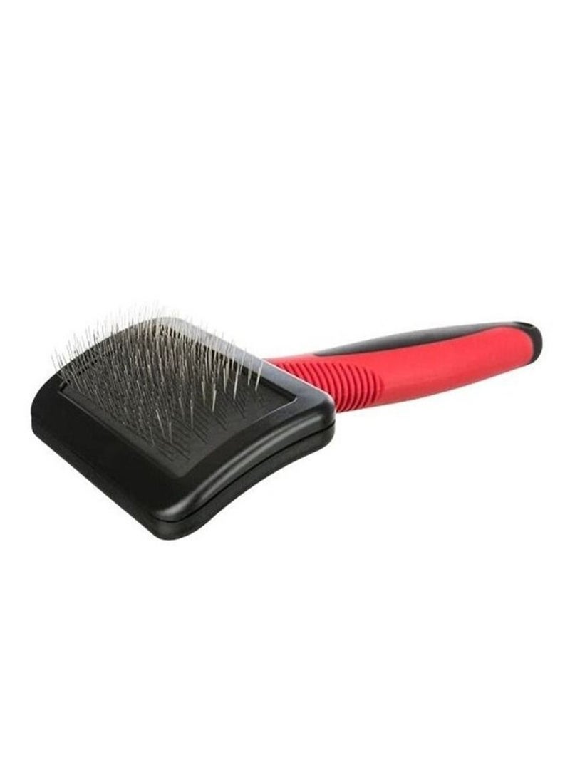 Trixie Soft Brush Plastic Metal Bristles 12 x 16 cm - Image 1