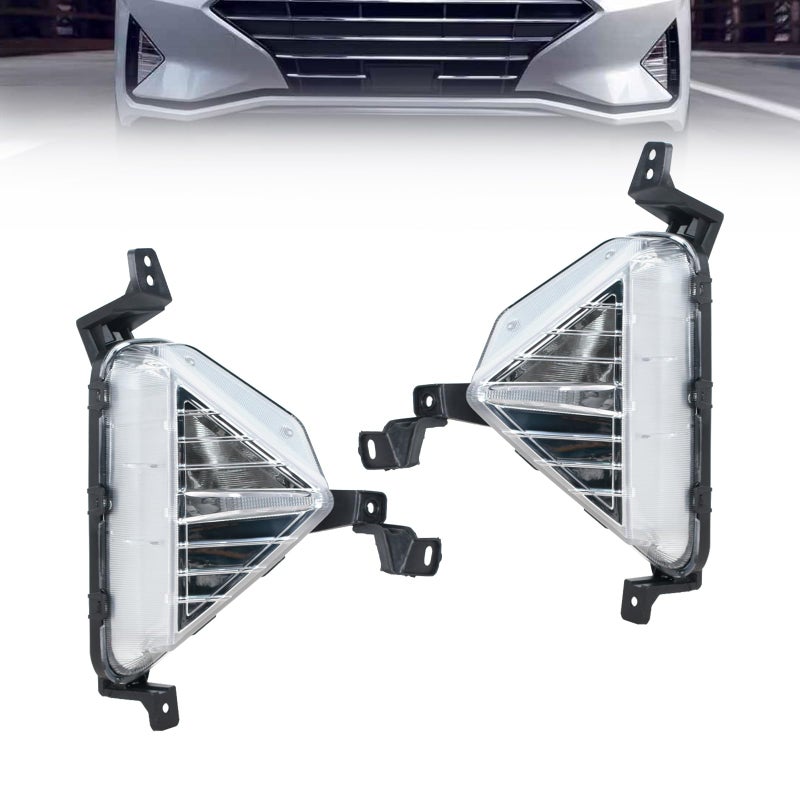 JESYMBX For Hyundai Elantra Sedan 2019 2020 Car Front Bumper Fog Lamp Turn Signal Lamp Cover 92302F2510 92301F2510 Without Bulb