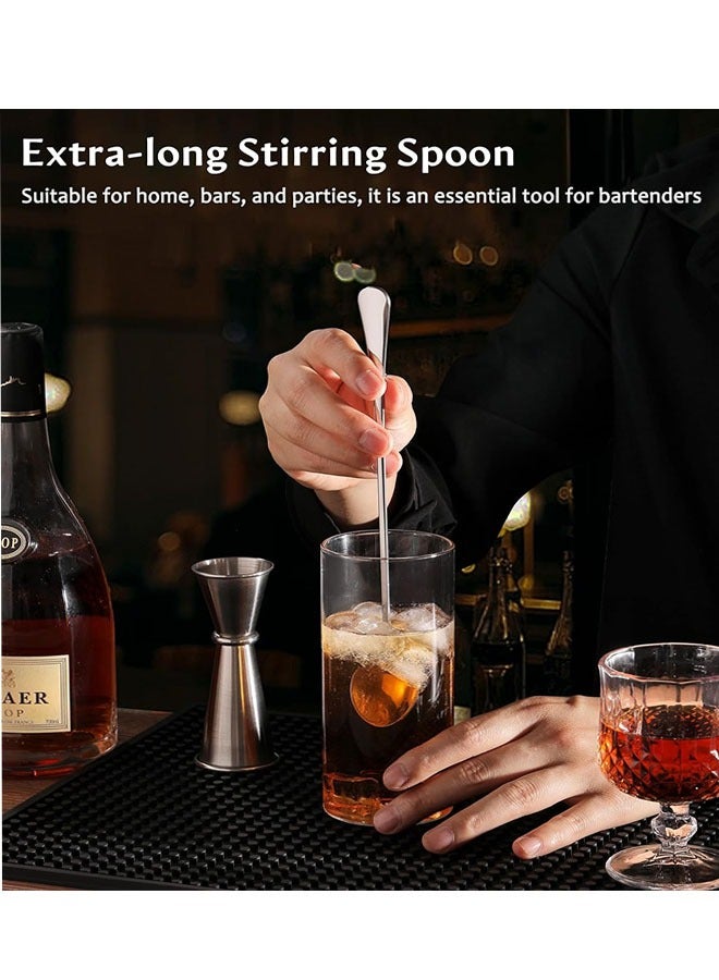 9.5-Inch Long Handle Spoon, Ice Tea Spoons, Ice Cream Spoon, Long Coffee Spoons, Stainless Steel Stirring Spoons, Set of 4 - Image 4